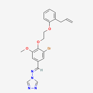 N-{4-[2-(2-allylphenoxy)ethoxy]-3-bromo-5-methoxybenzylidene}-4H-1,2,4-triazol-4-amine