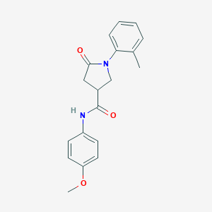 N-(4-methoxyphenyl)-1-(2-methylphenyl)-5-oxopyrrolidine-3-carboxamide