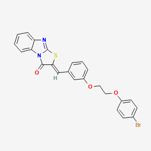 2-{3-[2-(4-bromophenoxy)ethoxy]benzylidene}[1,3]thiazolo[3,2-a]benzimidazol-3(2H)-one