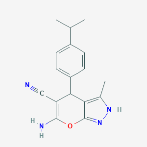 6-Amino-4-(4-isopropylphenyl)-3-methyl-1,4-dihydropyrano[2,3-c]pyrazole-5-carbonitrile