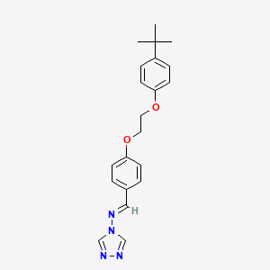 N-{4-[2-(4-tert-butylphenoxy)ethoxy]benzylidene}-4H-1,2,4-triazol-4-amine