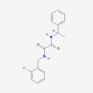 molecular formula C17H17ClN2O2 B391765 N~1~-(2-chlorobenzyl)-N~2~-(1-phenylethyl)ethanediamide 