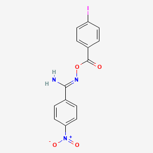 molecular formula C14H10IN3O4 B3917705 N'-[(4-iodobenzoyl)oxy]-4-nitrobenzenecarboximidamide 