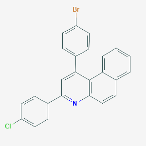 1-(4-Bromophenyl)-3-(4-chlorophenyl)benzo[f]quinoline