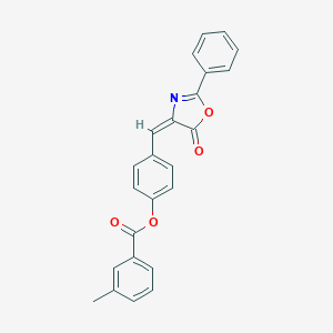 4-[(5-oxo-2-phenyl-1,3-oxazol-4(5H)-ylidene)methyl]phenyl 3-methylbenzoate