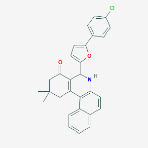 5-[5-(4-chlorophenyl)-2-furyl]-2,2-dimethyl-2,3,5,6-tetrahydrobenzo[a]phenanthridin-4(1H)-one