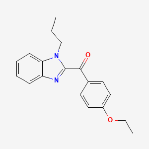 molecular formula C19H20N2O2 B3917871 (4-ethoxyphenyl)(1-propyl-1H-benzimidazol-2-yl)methanone 