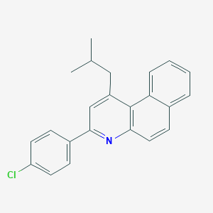 molecular formula C23H20ClN B391792 3-(4-Chlorophenyl)-1-isobutylbenzo[f]quinoline 