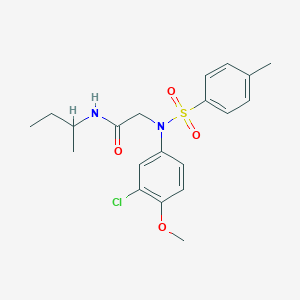 molecular formula C20H25ClN2O4S B3917929 N~1~-(sec-butyl)-N~2~-(3-chloro-4-methoxyphenyl)-N~2~-[(4-methylphenyl)sulfonyl]glycinamide 