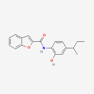 molecular formula C19H19NO3 B3917937 N-(4-sec-butyl-2-hydroxyphenyl)-1-benzofuran-2-carboxamide 