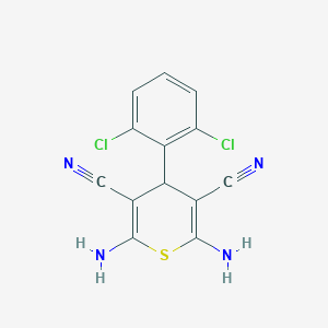 2,6-diamino-4-(2,6-dichlorophenyl)-4H-thiopyran-3,5-dicarbonitrile