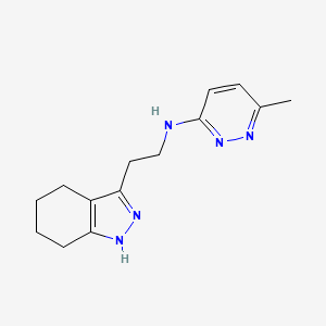 molecular formula C14H19N5 B3917944 6-methyl-N-[2-(4,5,6,7-tetrahydro-2H-indazol-3-yl)ethyl]-3-pyridazinamine 