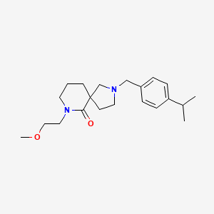 molecular formula C21H32N2O2 B3917953 2-(4-isopropylbenzyl)-7-(2-methoxyethyl)-2,7-diazaspiro[4.5]decan-6-one 