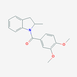 1-(3,4-Dimethoxybenzoyl)-2-methylindoline