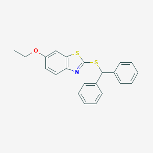2-Benzhydrylsulfanyl-6-ethoxy-1,3-benzothiazole