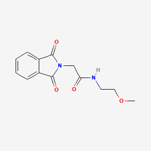 molecular formula C13H14N2O4 B3918084 2-(1,3-dioxo-1,3-dihydro-2H-isoindol-2-yl)-N-(2-methoxyethyl)acetamide 