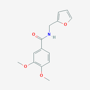 molecular formula C14H15NO4 B391809 N-(furan-2-ylmethyl)-3,4-dimethoxybenzamide 