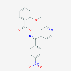 molecular formula C20H15N3O5 B391815 [(Z)-[(4-nitrophenyl)-pyridin-4-ylmethylidene]amino] 2-methoxybenzoate 