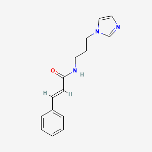 molecular formula C15H17N3O B3918178 N-[3-(1H-imidazol-1-yl)propyl]-3-phenylacrylamide 