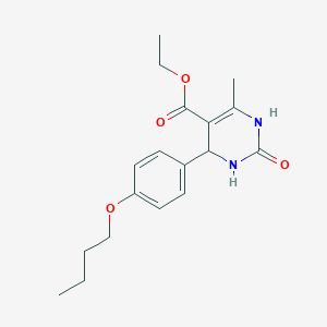molecular formula C18H24N2O4 B391820 Ethyl 4-(4-butoxyphenyl)-6-methyl-2-oxo-1,2,3,4-tetrahydro-5-pyrimidinecarboxylate 