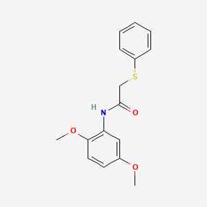 molecular formula C16H17NO3S B3918441 N-(2,5-二甲氧基苯基)-2-(苯硫基)乙酰胺 