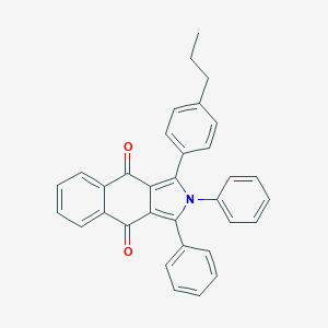 molecular formula C33H25NO2 B391856 1,2-diphenyl-3-(4-propylphenyl)-2H-benzo[f]isoindole-4,9-dione 