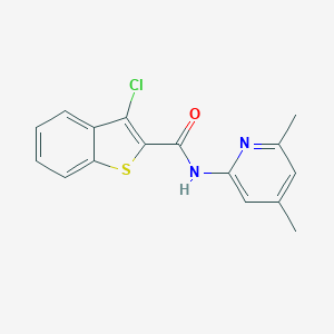 molecular formula C16H13ClN2OS B391858 3-chloro-N-(4,6-dimethylpyridin-2-yl)-1-benzothiophene-2-carboxamide 