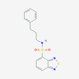 molecular formula C15H15N3O2S2 B391861 N-(3-phenylpropyl)-2,1,3-benzothiadiazole-4-sulfonamide CAS No. 296800-95-8