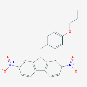 molecular formula C23H18N2O5 B391862 2,7-dinitro-9-(4-propoxybenzylidene)-9H-fluorene 