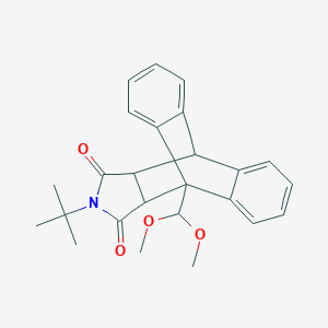 13-Tert-butyl-9-(dimethoxymethyl)-9,10-dihydro-12,14-dioxo-9,10-[3,4]pyrrolidinoanthracene