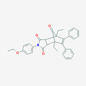2-(4-ethoxyphenyl)-4,7-diethyl-5,6-diphenyl-3a,4,7,7a-tetrahydro-1H-4,7-methanoisoindole-1,3,8(2H)-trione
