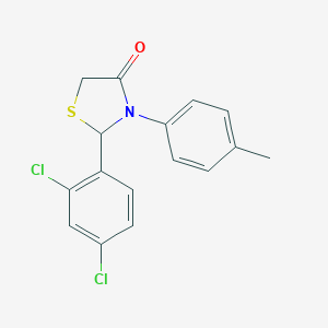 2-(2,4-Dichlorophenyl)-3-(4-methylphenyl)-1,3-thiazolidin-4-one