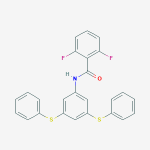 N-[3,5-bis(phenylsulfanyl)phenyl]-2,6-difluorobenzamide