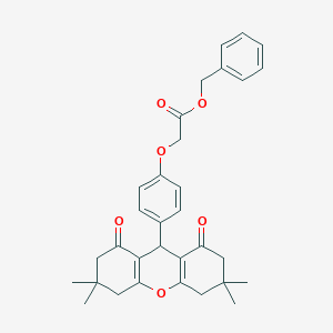 benzyl [4-(3,3,6,6-tetramethyl-1,8-dioxo-2,3,4,5,6,7,8,9-octahydro-1H-xanthen-9-yl)phenoxy]acetate