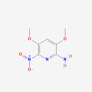 B039190 3,5-Dimethoxy-6-nitropyridin-2-amine CAS No. 111451-29-7