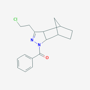 3-Benzoyl-5-(2-chloroethyl)-3,4-diazatricyclo[5.2.1.0~2,6~]dec-4-ene