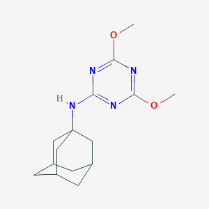 N-(1-adamantyl)-N-(4,6-dimethoxy-1,3,5-triazin-2-yl)amine