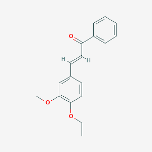 molecular formula C18H18O3 B3919041 3-(4-ethoxy-3-methoxyphenyl)-1-phenyl-2-propen-1-one 