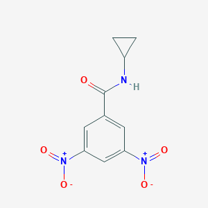 molecular formula C10H9N3O5 B391905 N-环丙基-3,5-二硝基苯甲酰胺 CAS No. 300727-61-1