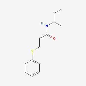 N-(sec-butyl)-3-(phenylthio)propanamide