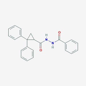 N'-[(2,2-diphenylcyclopropyl)carbonyl]benzohydrazide