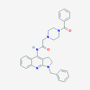 molecular formula C31H31N5O2 B391913 N-(1-benzyl-2,3-dihydro-1H-pyrrolo[2,3-b]quinolin-4-yl)-2-[4-(phenylcarbonyl)piperazin-1-yl]acetamide 