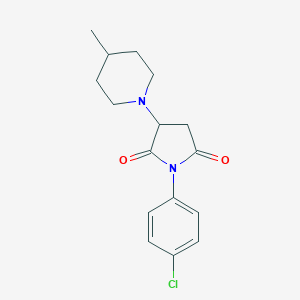 1-(4-Chlorophenyl)-3-(4-methyl-1-piperidinyl)-2,5-pyrrolidinedione
