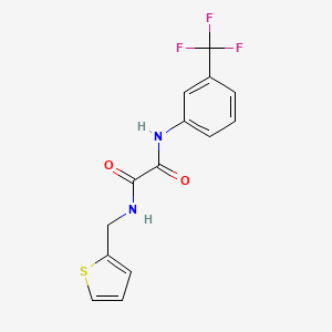 molecular formula C14H11F3N2O2S B3919149 N-(2-thienylmethyl)-N'-[3-(trifluoromethyl)phenyl]ethanediamide 