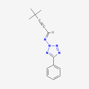 molecular formula C14H15N5 B3919182 N-(4,4-dimethyl-2-pentyn-1-ylidene)-5-phenyl-2H-tetrazol-2-amine 