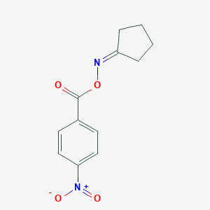 molecular formula C12H12N2O4 B391922 cyclopentanone O-{4-nitrobenzoyl}oxime 