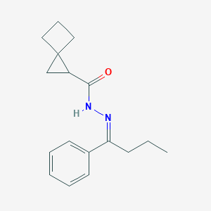 molecular formula C17H22N2O B391924 N'-(1-phenylbutylidene)spiro[2.3]hexane-1-carbohydrazide 