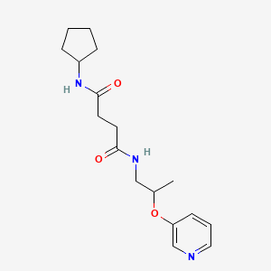 N-cyclopentyl-N'-[2-(pyridin-3-yloxy)propyl]succinamide