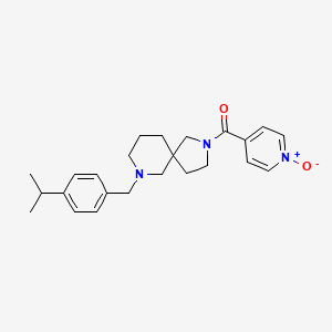 molecular formula C24H31N3O2 B3919276 7-(4-isopropylbenzyl)-2-(1-oxidoisonicotinoyl)-2,7-diazaspiro[4.5]decane 