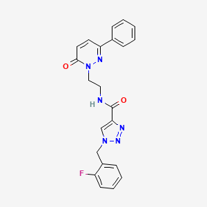 1-(2-fluorobenzyl)-N-[2-(6-oxo-3-phenyl-1(6H)-pyridazinyl)ethyl]-1H-1,2,3-triazole-4-carboxamide